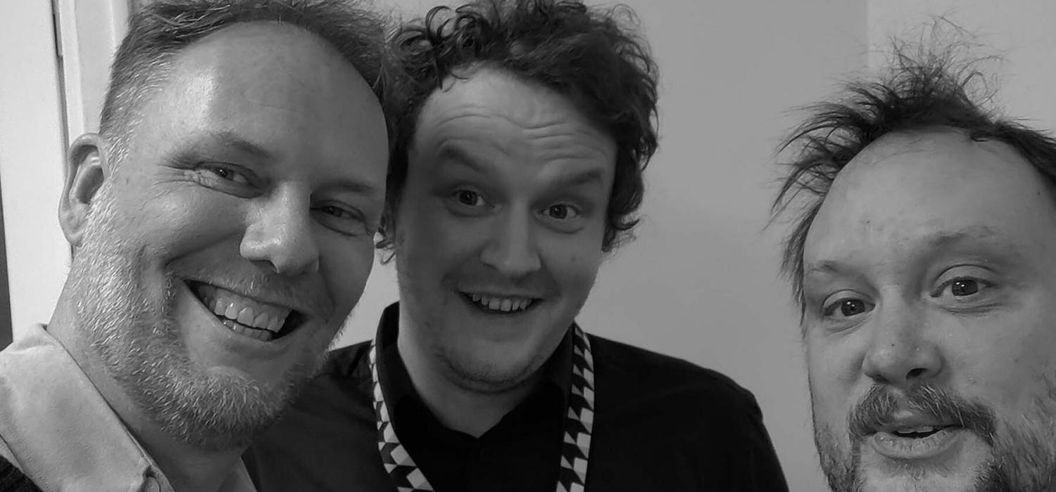 Från vänster till höger: Pontus Berg (Bacchus), Mattias Jadesköld och Erik Zalitis.