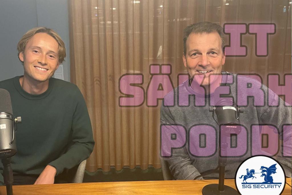 Stefan Palm och Måns Sandström bakom mikrofonerna.