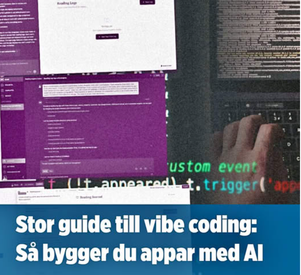 Vibekodning. Bygg osäkra applikationer utan att ha en aning om vad du håller på med. Hurra!